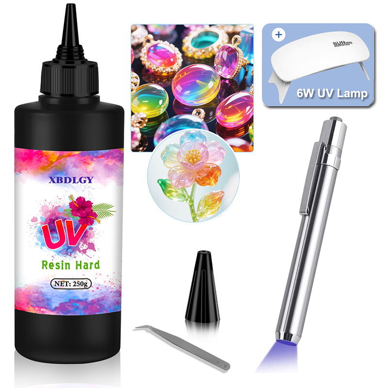 Resin Art Uv Light - 200g/250g/500g UV-hars harde lijm voor doe-het-zelf