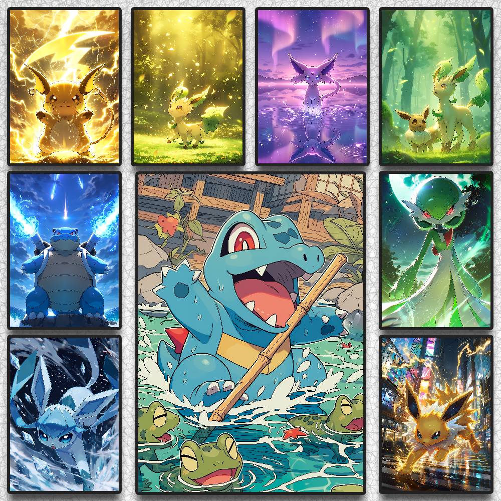 Resin Art Anime - Pokemon Charizard Anime Poster HD Diamond