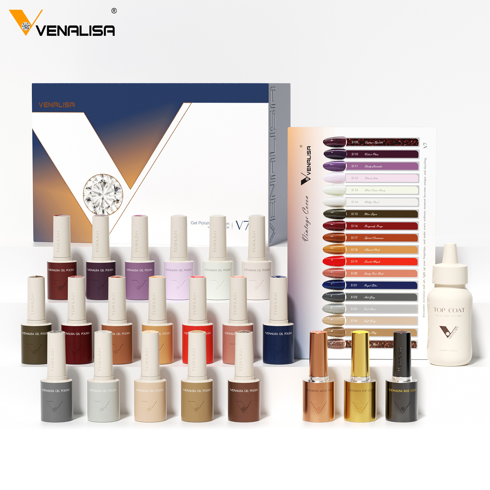 Resin Art All - VENALISA V7 Gel Nagellak 18 Kleuren