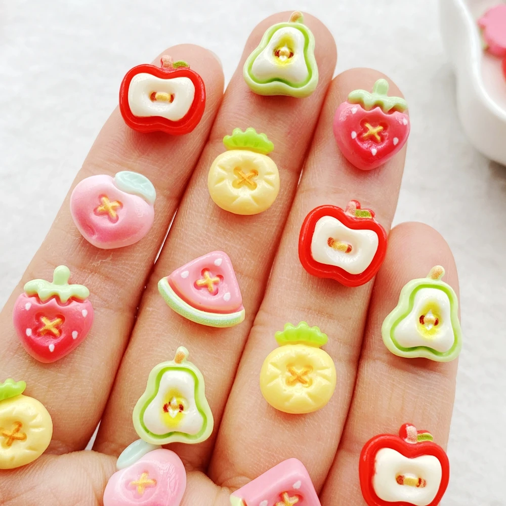 Resin Art Design For Wedding - 30 stuks schattige mini fruitjes aardbei