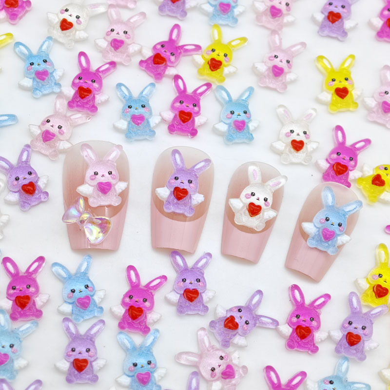 Resin Art Anime - Nieuw schattig Angel Love cartoon konijn