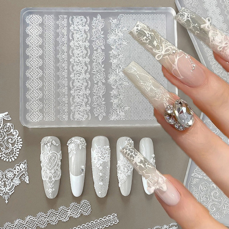 1pc Kant 3D Siliconen Nagel Ma - Resin Art Template recensie en prijs