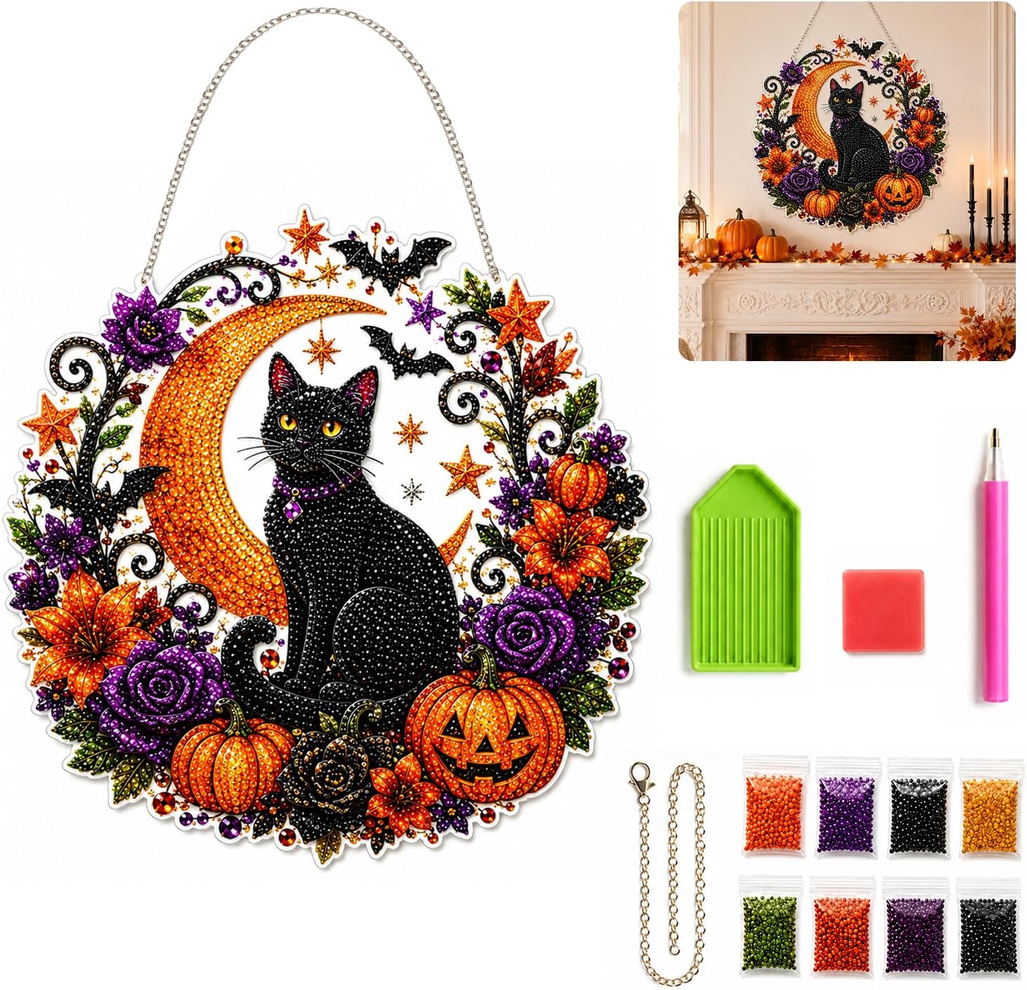 Halloween Pompoenen Diamantkun - Resin Art Design recensie en prijs