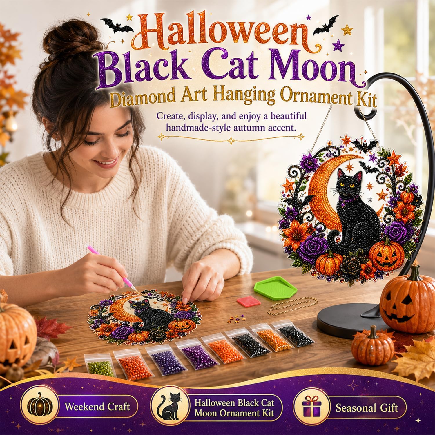Halloween Pompoenen Diamantkun - Resin Art Design recensie en prijs