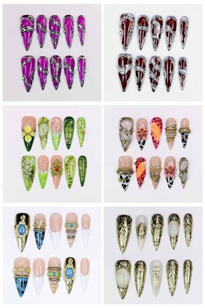 10 stuks lange stiletto opzetn - Resin Art Design recensie en prijs