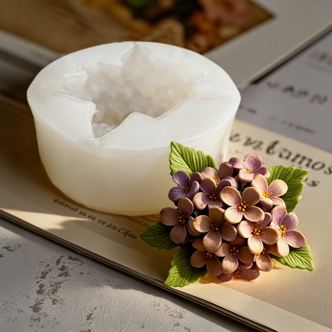 2-delige 3D Rose Lilac Flower  - Resin Art All recensie en prijs