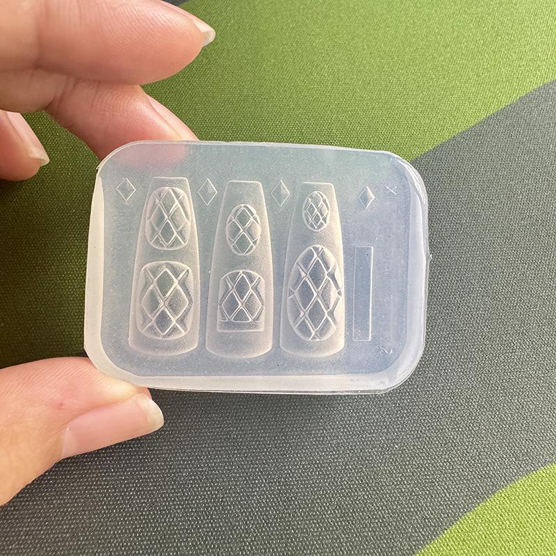 Nieuwe siliconen nagelmal met  - Resin Art Template recensie en prijs
