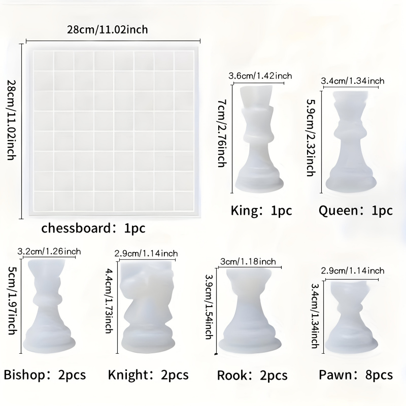 11Chessboard16Resin siliconen  - Resin Art Equipment recensie en prijs