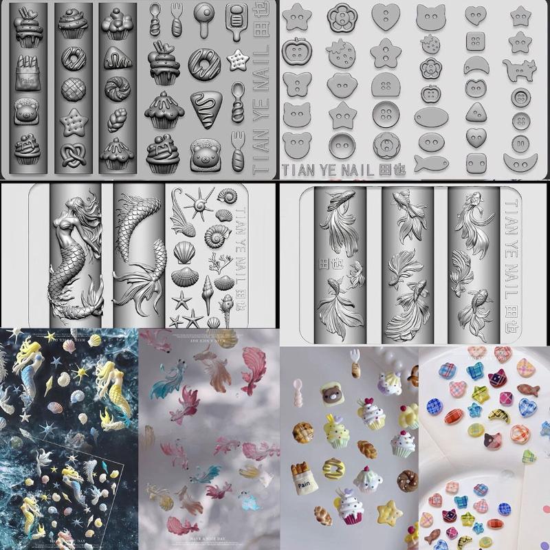 3D Zachte Siliconen Nagel Ocea - Resin Art Template recensie en prijs