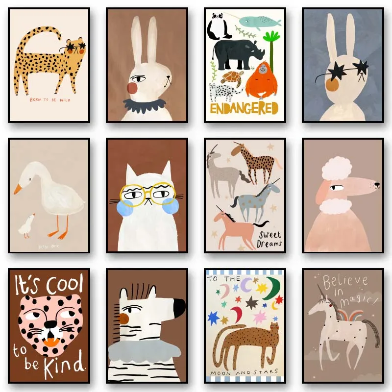 Grappige schattige dieren (kon - Resin Art Wall Decor recensie en prijs