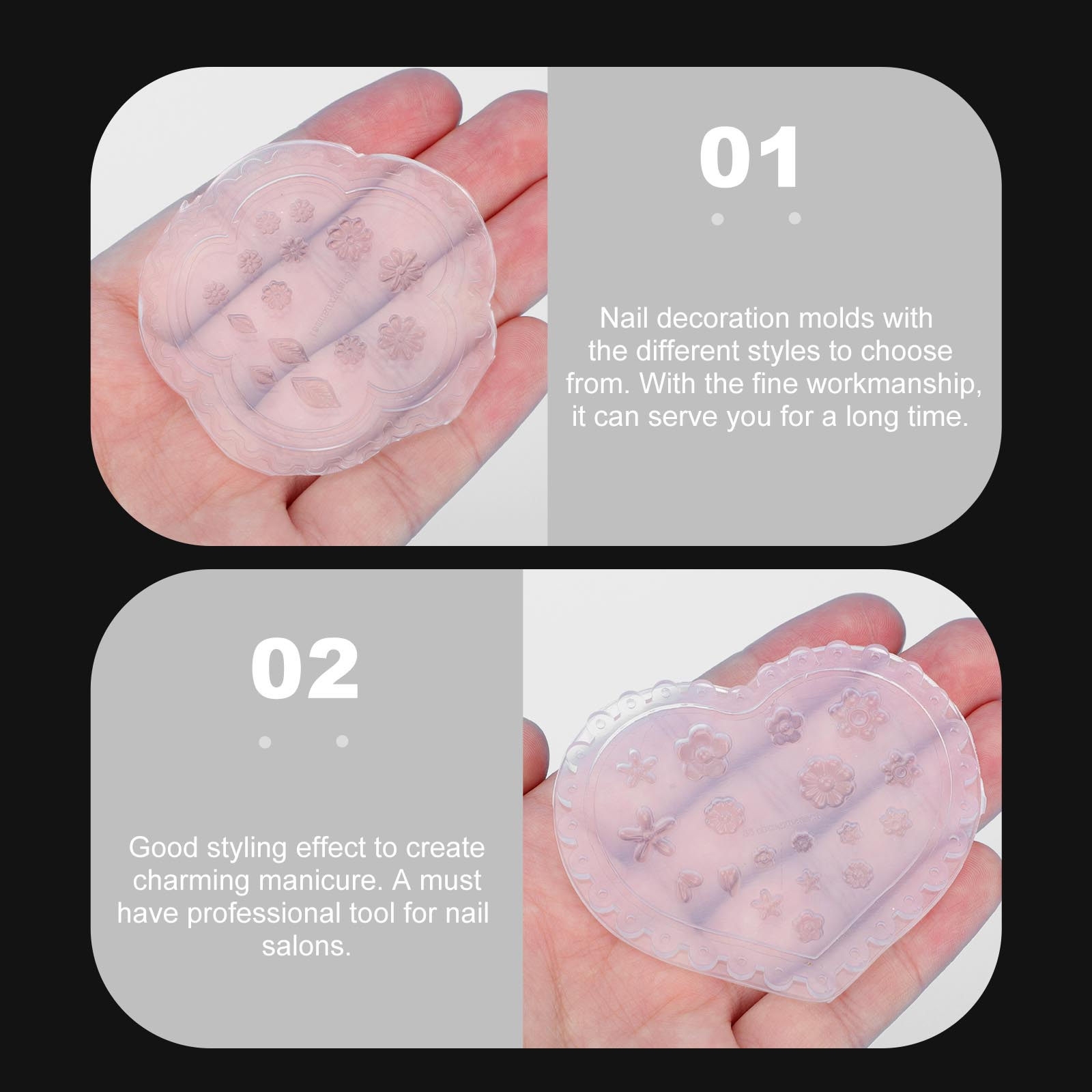 3-delige herbruikbare nagelkun - Resin Art Template recensie en prijs